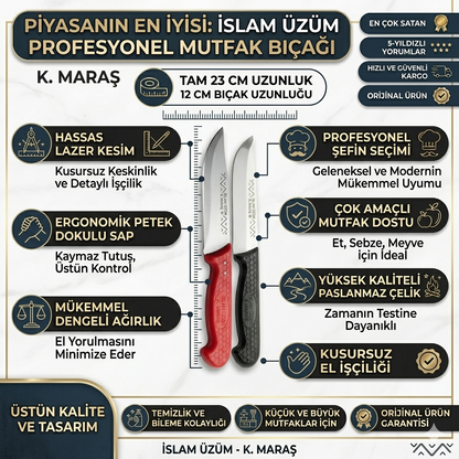 🏆 Professional No. 2 Kitchen Knife - 23 cm Stainless Steel (Color Options)