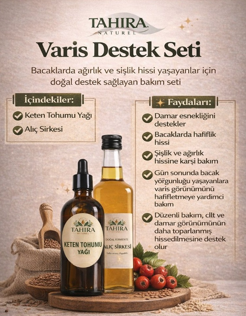 TAHİRA NATUREL VARİS DESTEK SETİ