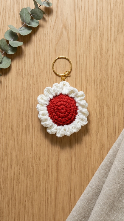 Çiçek Model Anahtarlık – Renkli & Şık Aksesuar