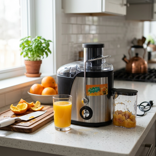 1200W Güçlü Katı Meyve Sıkacağı – Yüksek Verimli, Çift Hızlı Profesyonel Juicer