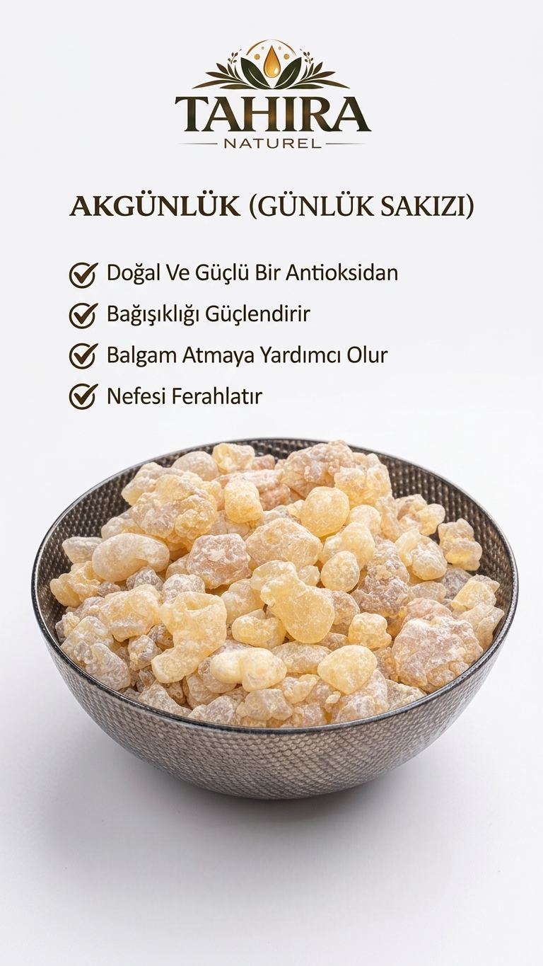Akgünlük Sakızı (Doğal Reçine)