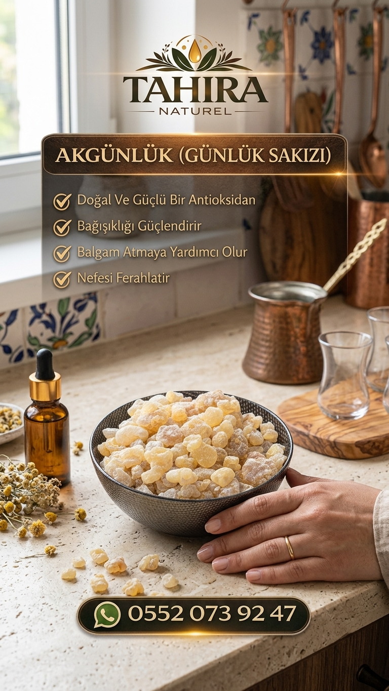 Akgünlük Sakızı (Doğal Reçine)