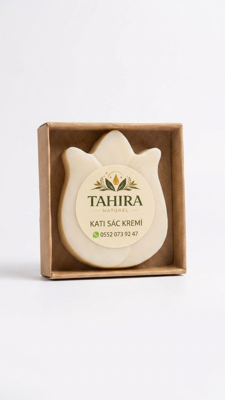 Katı Saç Kremi Doğal İçerikli Kozmetik 60-70 Gr